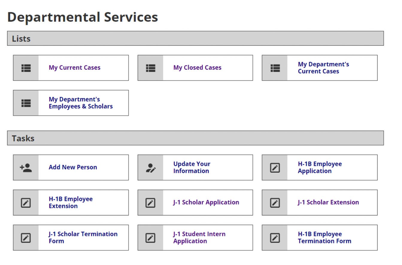Departmental Services Overview