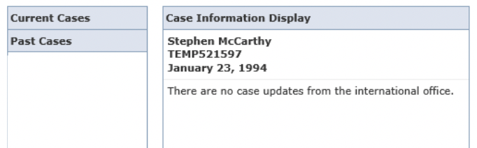 "Current Cases" sample. cases