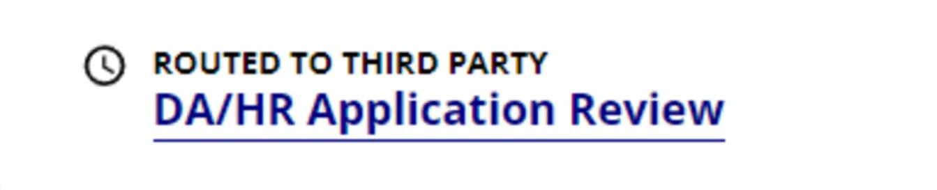 Image of "DA/HR Application Review"