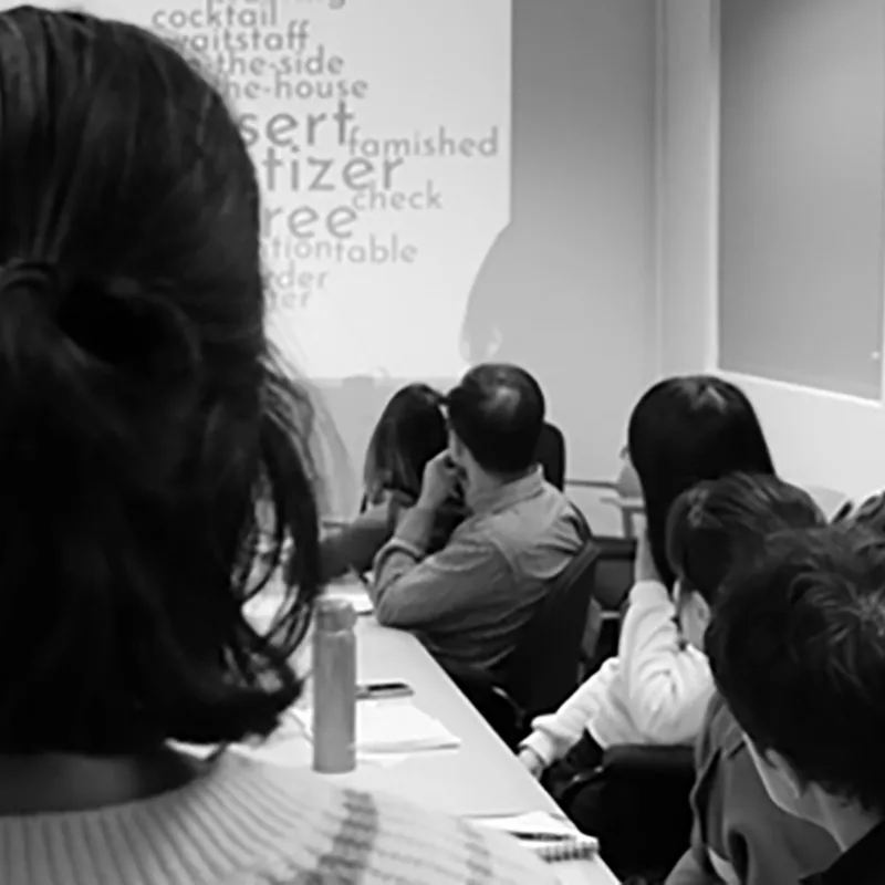 teacher and students in classroom