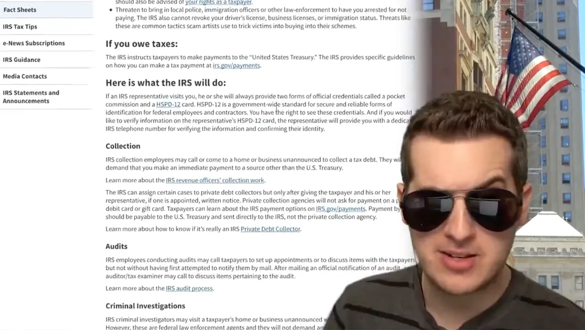 IRS - You're Not Under Arrest